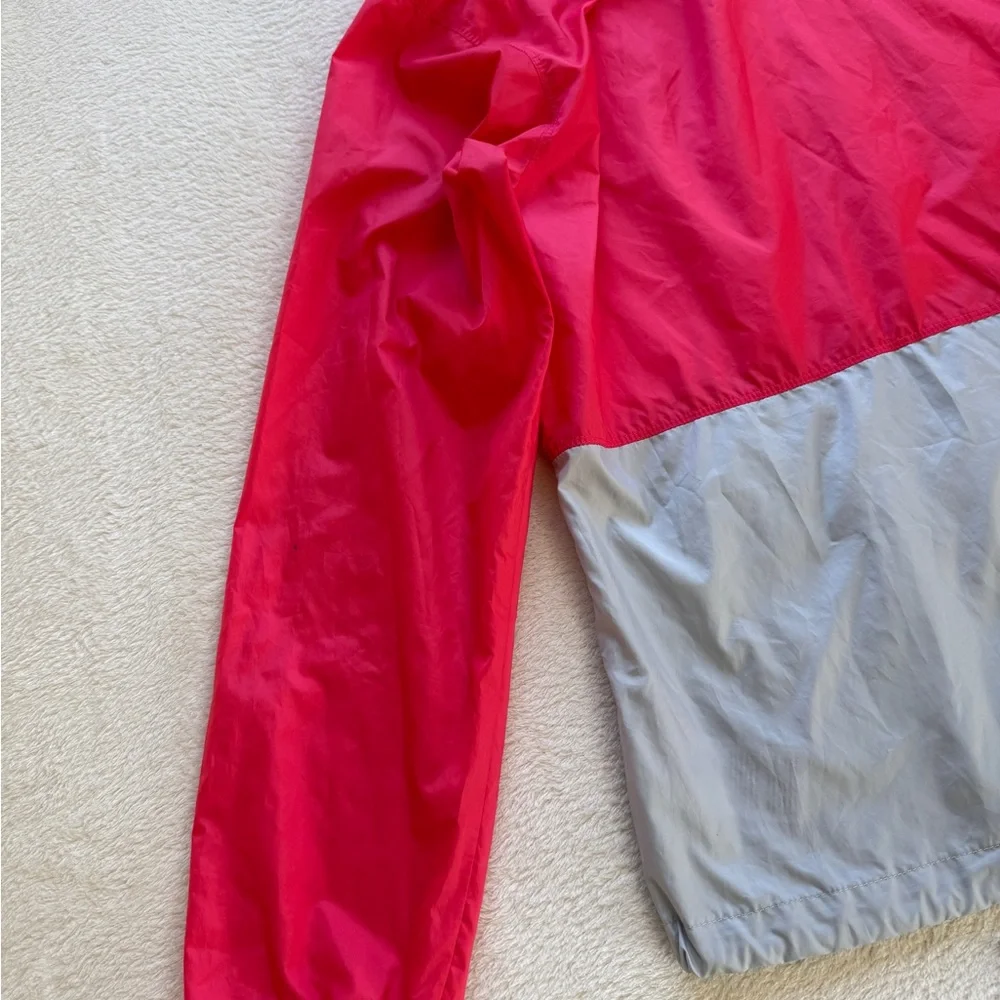 Columbia Women’s XL Pink Gray Windbreaker Hooded Zip Jacket - Picture 11 of 16